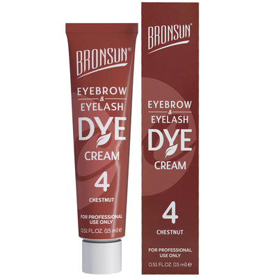 Bronsun Brow and Lash Cream Dye - Chestnut #4, 15ml
