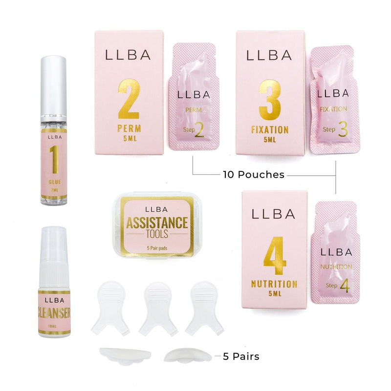  Collagen Lash Lift and Brow Lamination Pro Kit by LLBA (10 sachets)